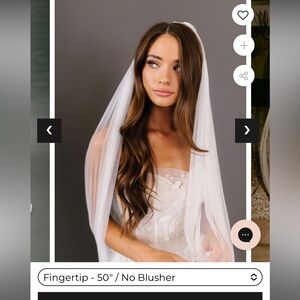 Untamed Pedals Ivory Day Dream Wedding Veil